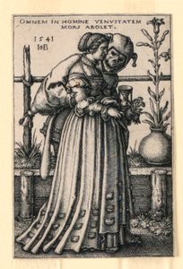 Fruen og døden av Hans Sebald Beham