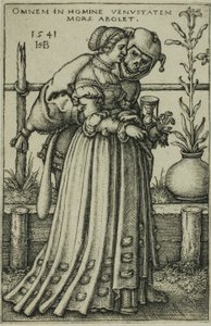 Fruen og døden av Hans Sebald Beham