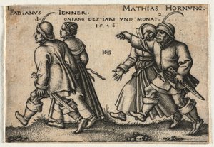 Bondebryllupet eller de tolv månedene, 1546. av Hans Sebald Beham