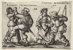 Landsbybryllupet: Egidius Herbstmon / Simon Weimon av Hans Sebald Beham