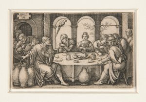 Bryllupsfesten i Kana av Hans Sebald Beham