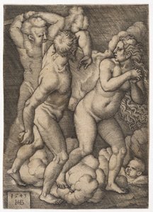 Utvisningen fra paradis, 1543 av Hans Sebald Beham