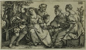 To par og bøffelen av Hans Sebald Beham