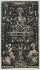 Vase dekorert med barn, 1531. av Hans Sebald Beham