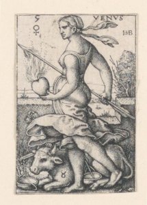 Venus, fra De syv planetene av Hans Sebald Beham