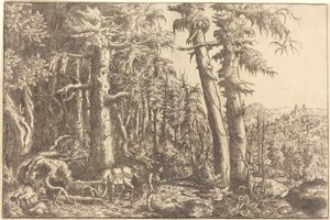 Den barmhjertige samaritan, ca. 1558. av Hans Sebald Lautensack