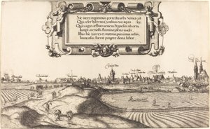Utsikt over Nürnberg fra øst [venstre del], 1552.