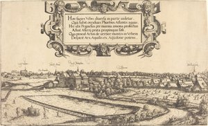 Utsikt over Nürnberg fra vest [venstre del], 1552.