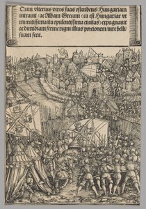 Ungarsk kampanje, plate 14 fra historiske scener fra livet til keiser Maximilian I fra triumfbuen