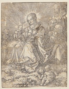Madonnaen på en gresskledd bredd av Hans Springinklee