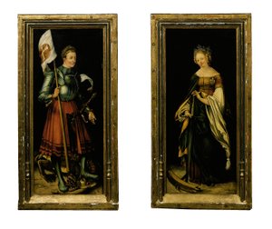 Saint George og Saint Catherine av Hans Suess Kulmbach