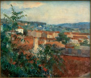 Landskap nær St. Tropez av Hans Sutter