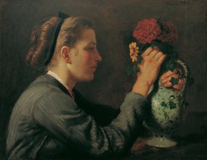 Agathe Thoma, kunstnerens søster av Hans Thoma
