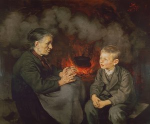Bestemor forteller eventyr av Hans Thoma