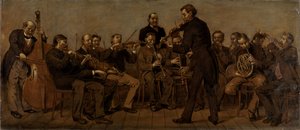 Landlig musikkorps av Hans Thoma