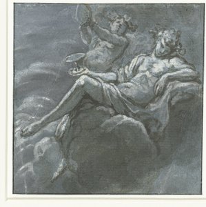Bacchus med en drikkeskål og en Sileen av Hans Ulrich Franck