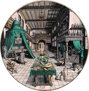 Alkymistens laboratorium, 1595.