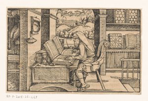Cicero i studiet sitt av Hans Weiditz (II) (attributed to)