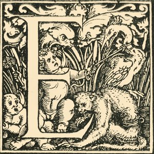 E - An Alphabet av Hans Weiditz, c1520-1521, 1908.