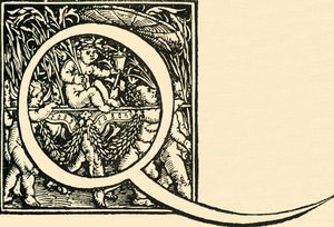 Q - An Alphabet av Hans Weiditz, c1520-1521, 1908.