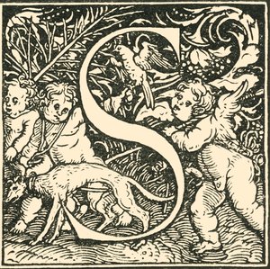S - An Alphabet av Hans Weiditz, c1520-1521, 1908.