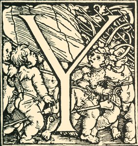 Y - An Alphabet av Hans Weiditz, c1520-1521, 1908.