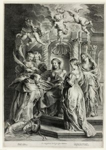 St. Ildefonso før jomfruen av Hans Witdoeck