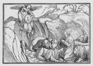 Daniel i løvenes hule, Bel og dragen I, 36 av Hans after Holbein the Younger