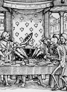 Døden og kongen, fra Dødsdansen, gravering av Hans Lutzelburger, ca. 1538 av Hans after Holbein the Younger
