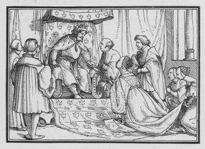 Esther er kronet dronning, Esther II, 17 av Hans after Holbein the Younger