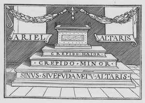 Guds herlighet vender tilbake til templet, Ezekiel XLIII, 4 av Hans after Holbein the Younger