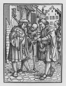 Holbeins Dødedans: Advokaten av Hans after Holbein the Younger