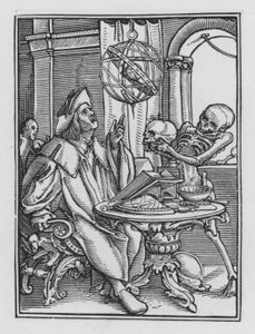 Holbeins Dødsdans: Astrologen av Hans after Holbein the Younger