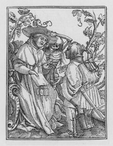 Holbeins Dødsdans: Kardinal av Hans after Holbein the Younger