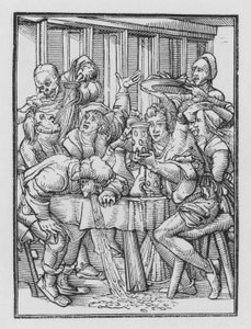 Holbeins Dødsdans: Drunkards av Hans after Holbein the Younger