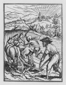 Holbeins Dødedans: Husmannen av Hans after Holbein the Younger
