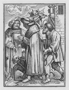 Holbeins Dødedans: Magistraten av Hans after Holbein the Younger
