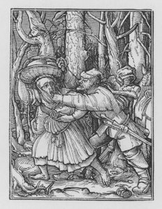 Holbeins Dødedans: Røveren av Hans after Holbein the Younger