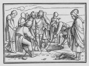 Joseph Cast into a Pit, Genesis XXXVII, 28 av Hans after Holbein the Younger