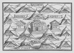 The Order of the Tribes in their telts and in their Marches, Numbers II, 2 av Hans after Holbein the Younger
