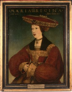 Maria av Østerrike, ca. 1520 (olje på vellum på panel)