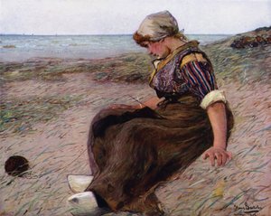 Deep in Thought (farge litho)