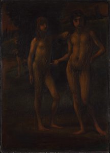Unge menn i et landskap («To unge menn») av Hans von Marées