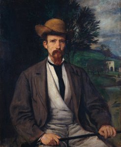 Selvportrett med gul hatt, 1874