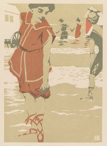 Badende, c. 1900. av Hans von Newmann