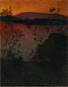 Kveldsglød av Harald Oscar Sohlberg