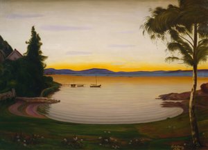 Quiet Evening, Nærsnes av Harald Oscar Sohlberg