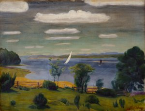 Summer Day at Viksfjorden, Larvik av Harald Oscar Sohlberg