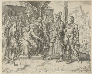 Hemor og Sikem ber Jakob om Dinas hånd Historien om Dinah og Sikem (serietittel)