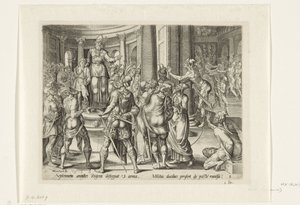 Joash presenterte for hæren Historien om Joash og dronning Atalja (serietittel) av Harmen Jansz Muller